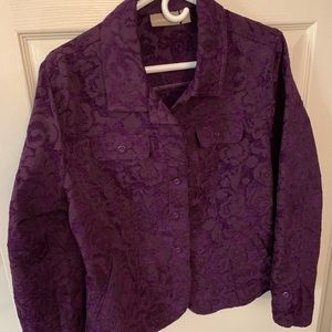 Purple knit jacket